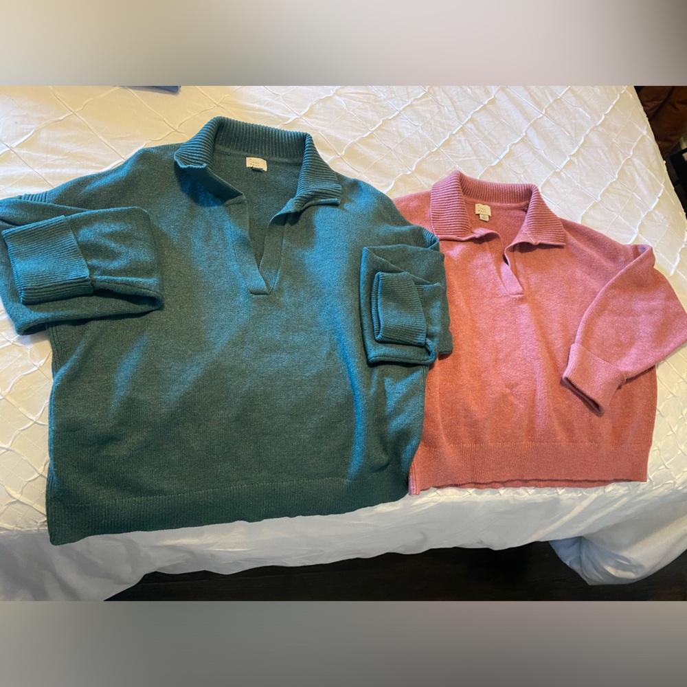 SET OF TWO SWEATERS, ONE PRICE, BARELY WORN